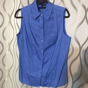 Antonio Milani sleeveless blouse. Blue size large.